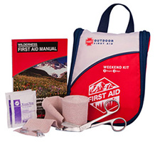 Front view of the Weekend First Aid Kit